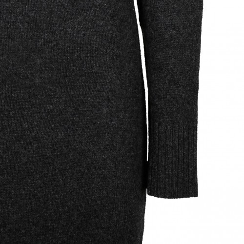 Dark Grey Knitted Maxi Dress