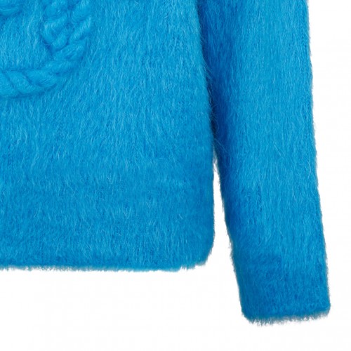 Blue Chunky Knit Jumper