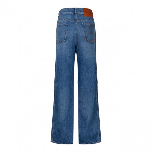 Cut Out Denim Jeans 2