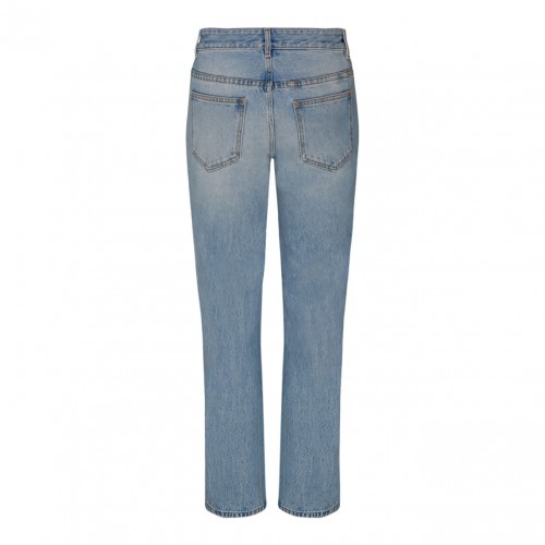 Blue Cotton Five Pockets Jeans 2