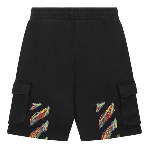 Black and Multicolour Track Shorts 2