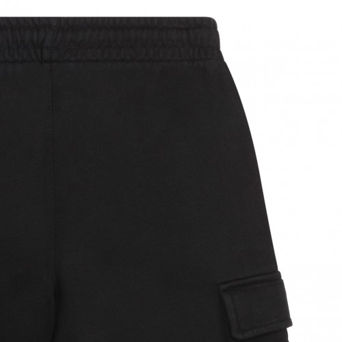 Black and Multicolour Track Shorts