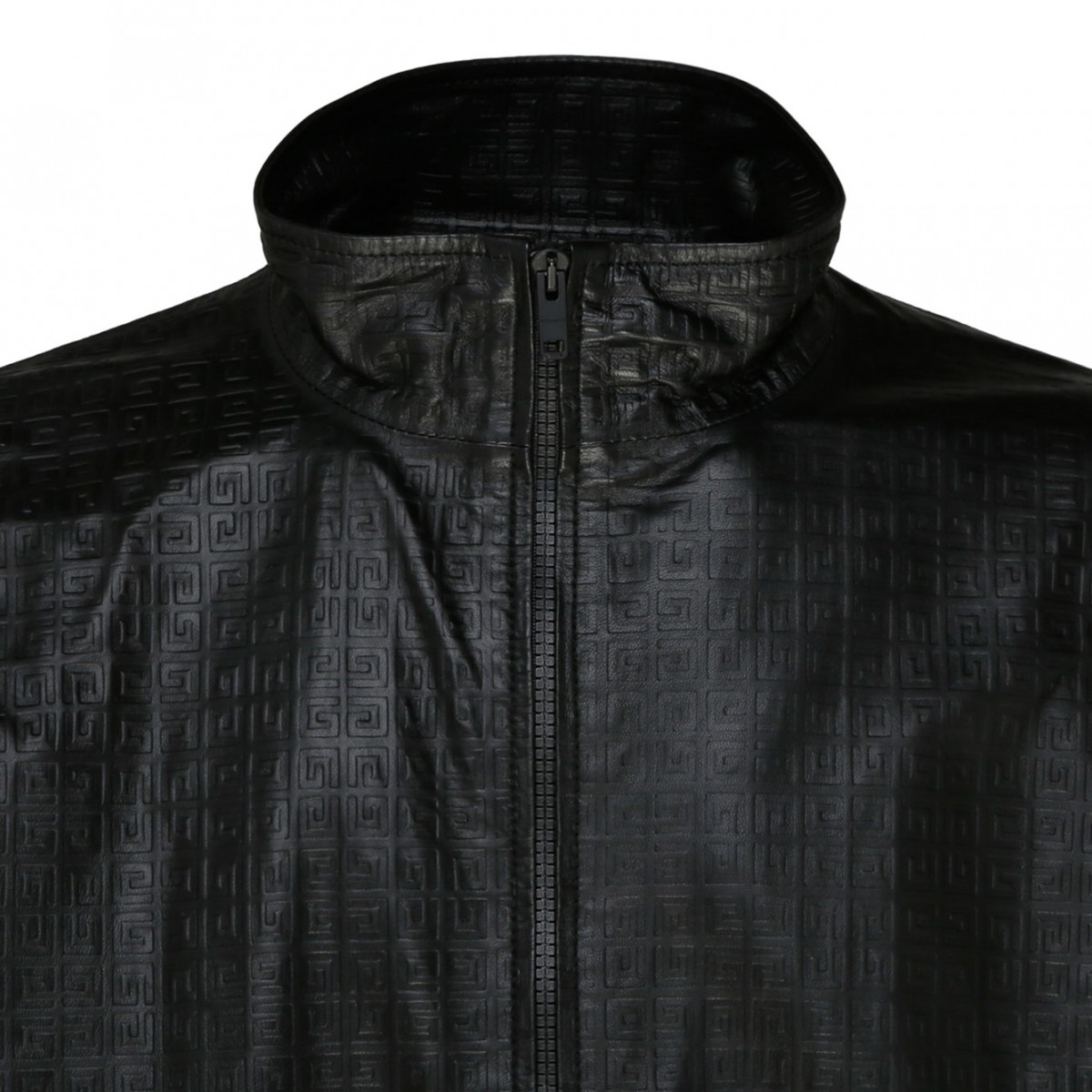 Black Nappa Leather 4G Jogging Jacket