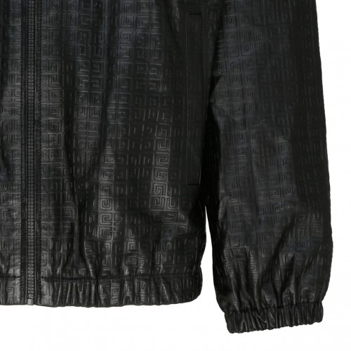 Black Nappa Leather 4G Jogging Jacket