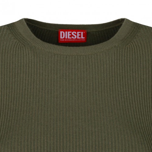 Dark Green Cut Out Dress