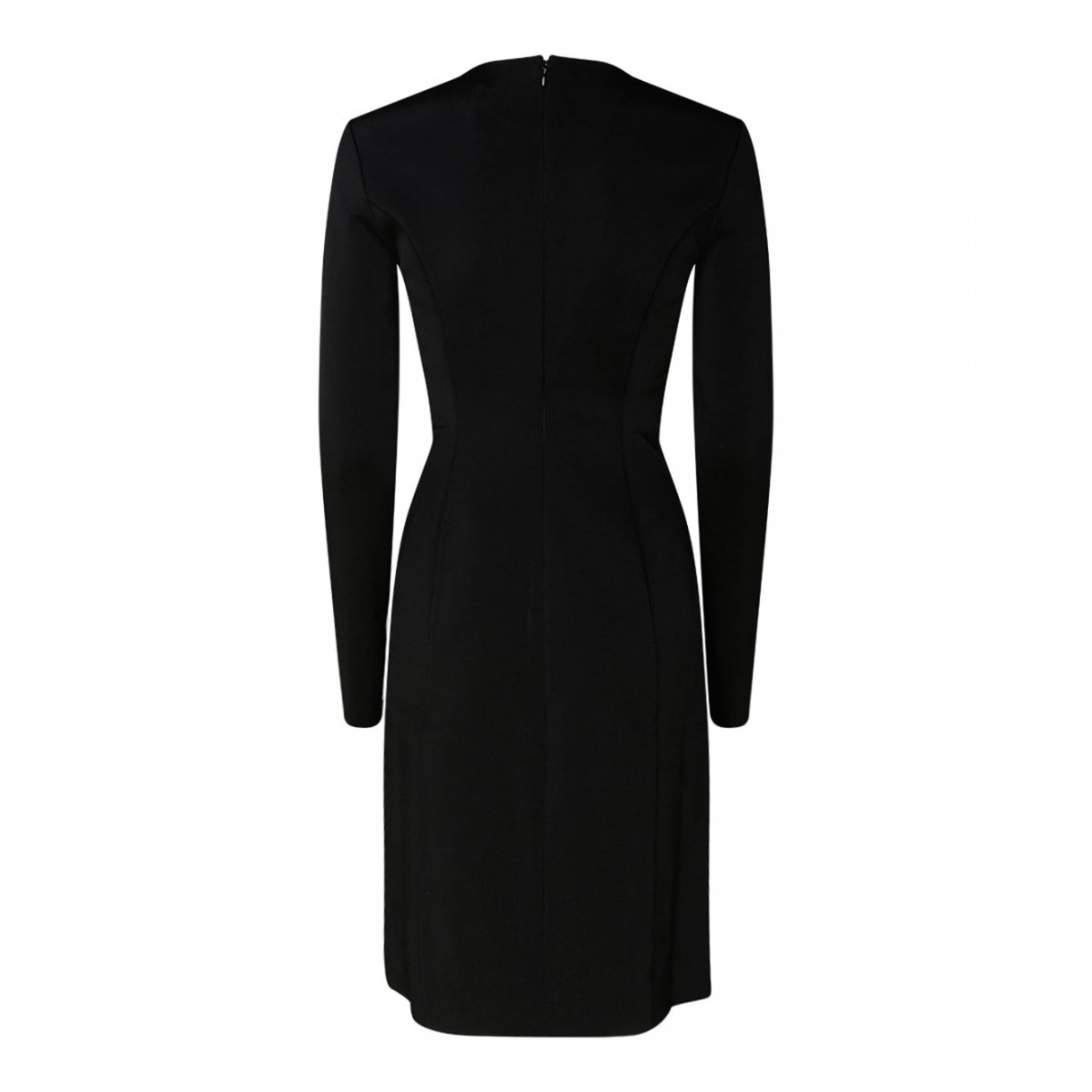 Black Pearl and Crystal Knitted Long Dress