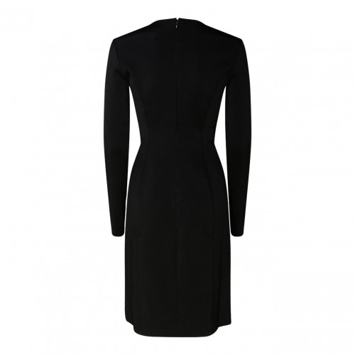 Black Pearl and Crystal Knitted Long Dress