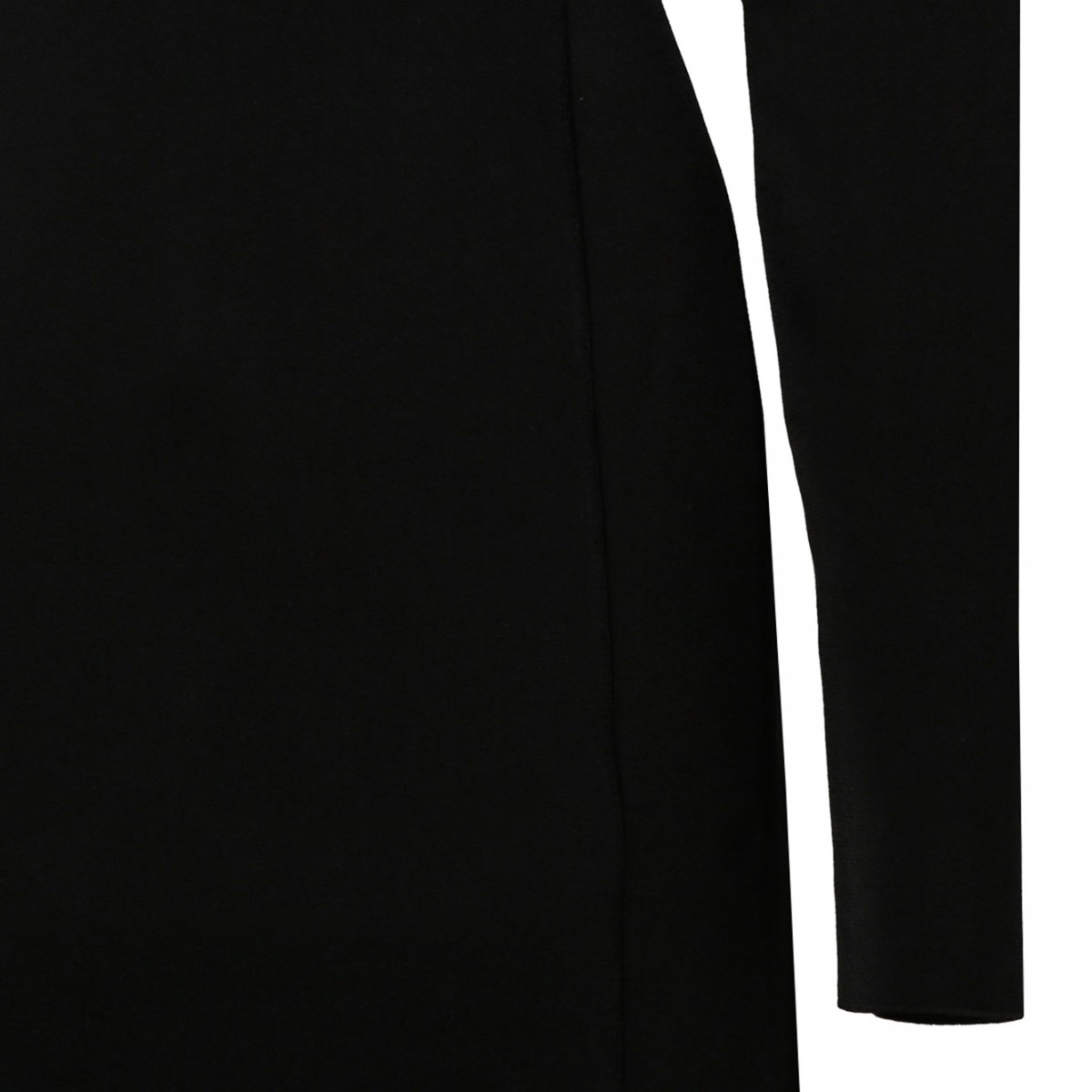 Black Pearl and Crystal Knitted Long Dress