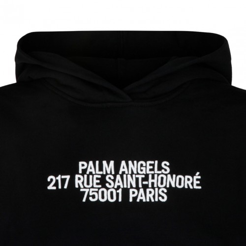 Black Logo Print Hoodie 2