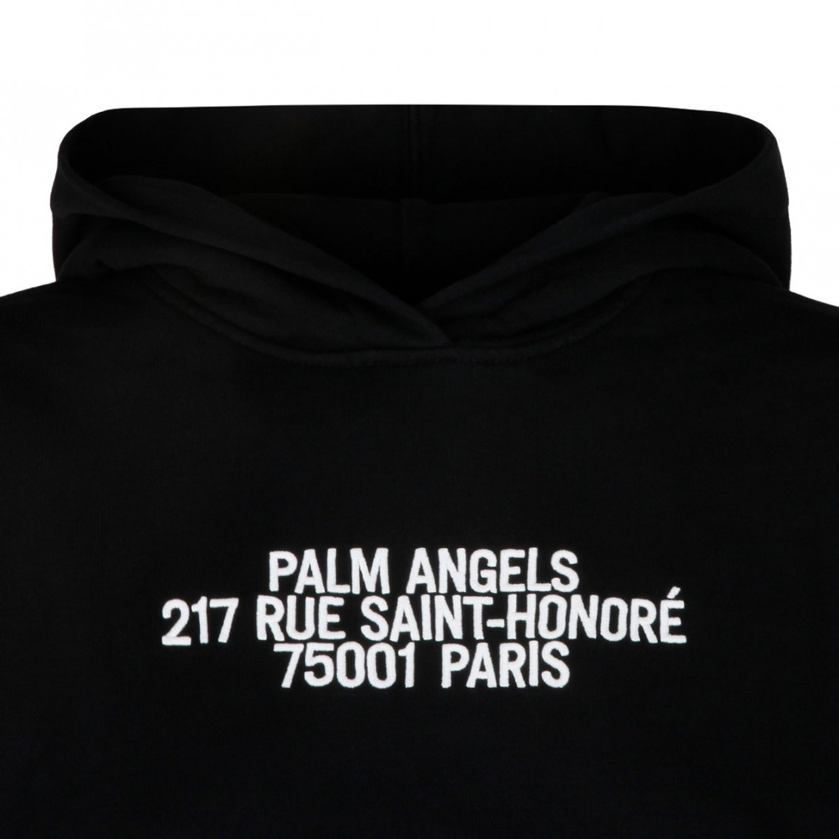 Black Logo Print Hoodie