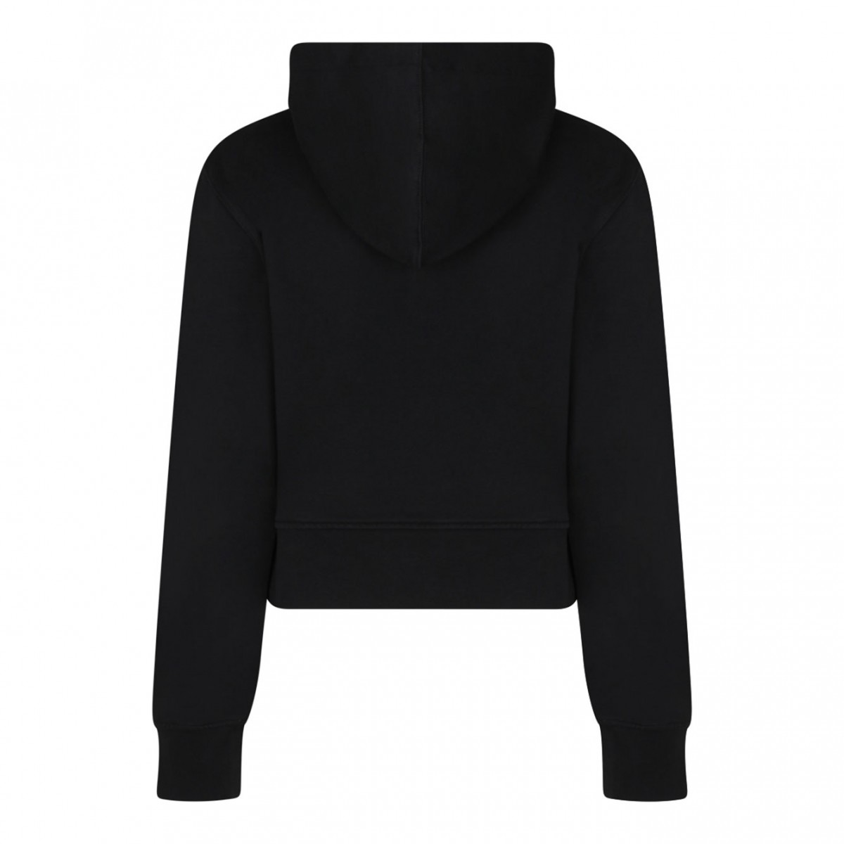 Black Logo Print Hoodie