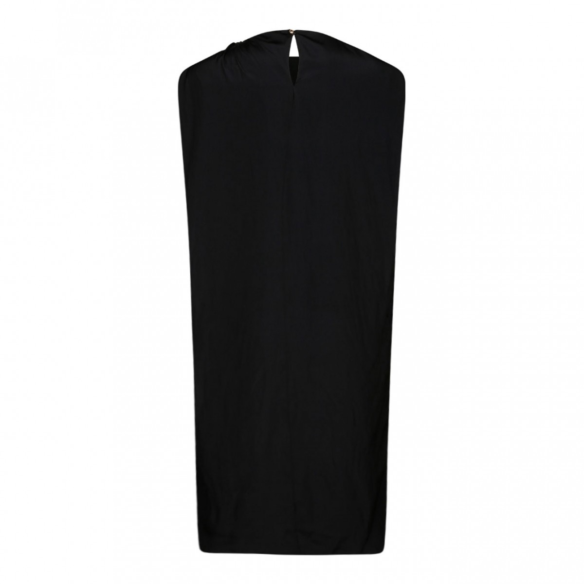 Black Ring Detail Midi Dress