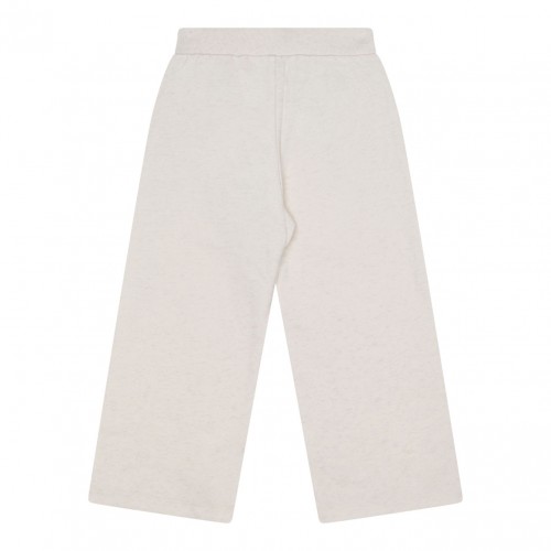 Light Beige Logo Embroidered Track Pants 2