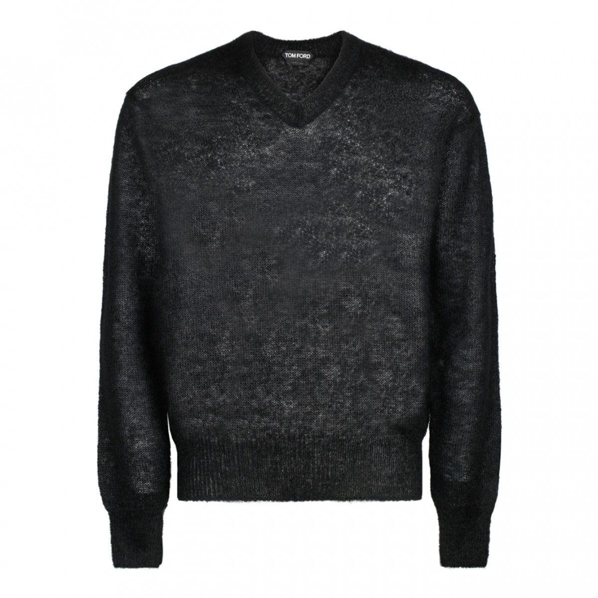 Tom Ford Black Mohair Semi Sheer Jumper