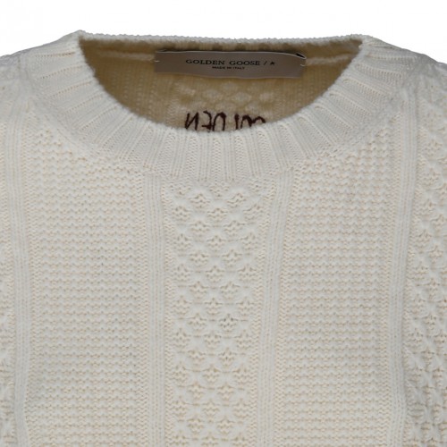 White Wool Long Dress