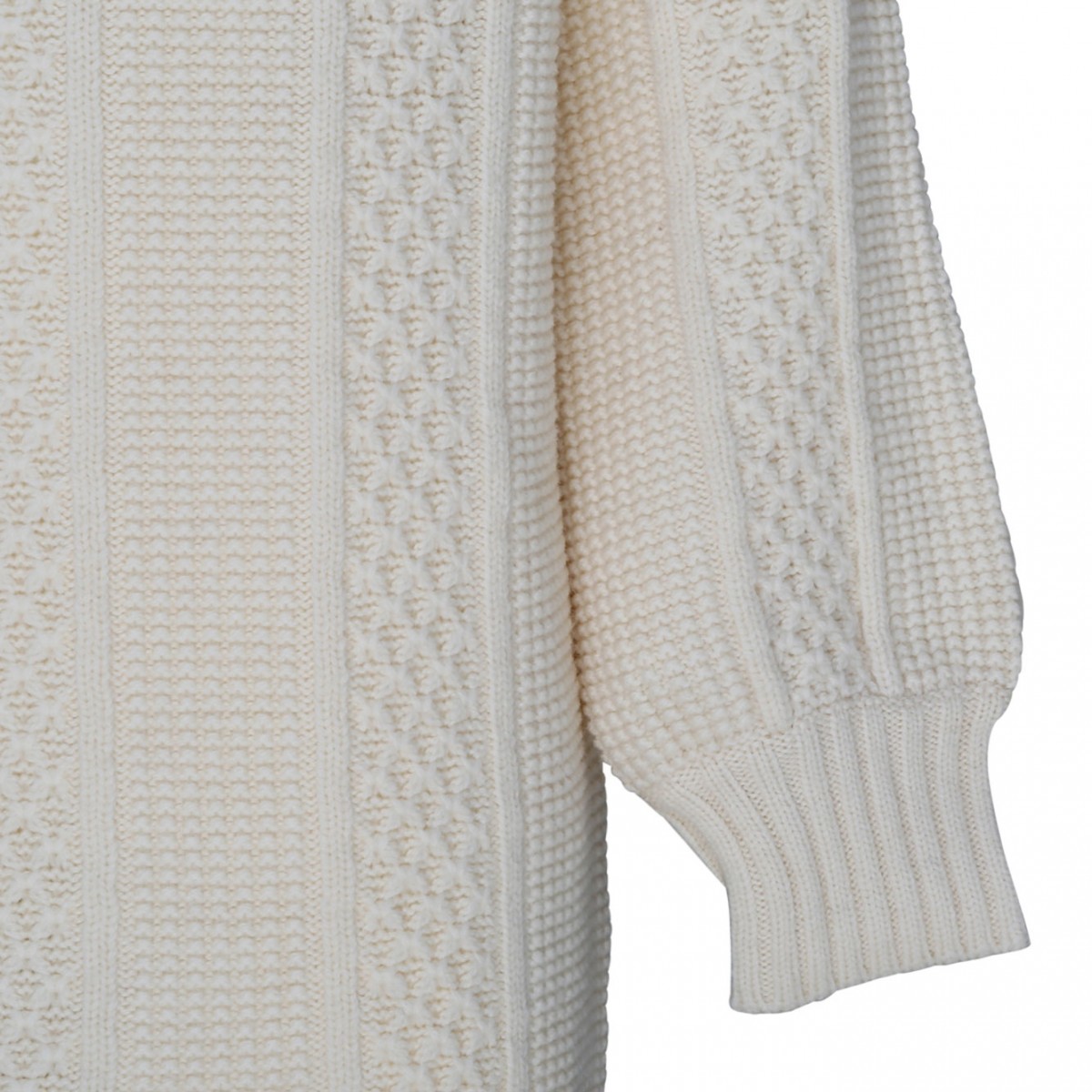 White Wool Long Dress