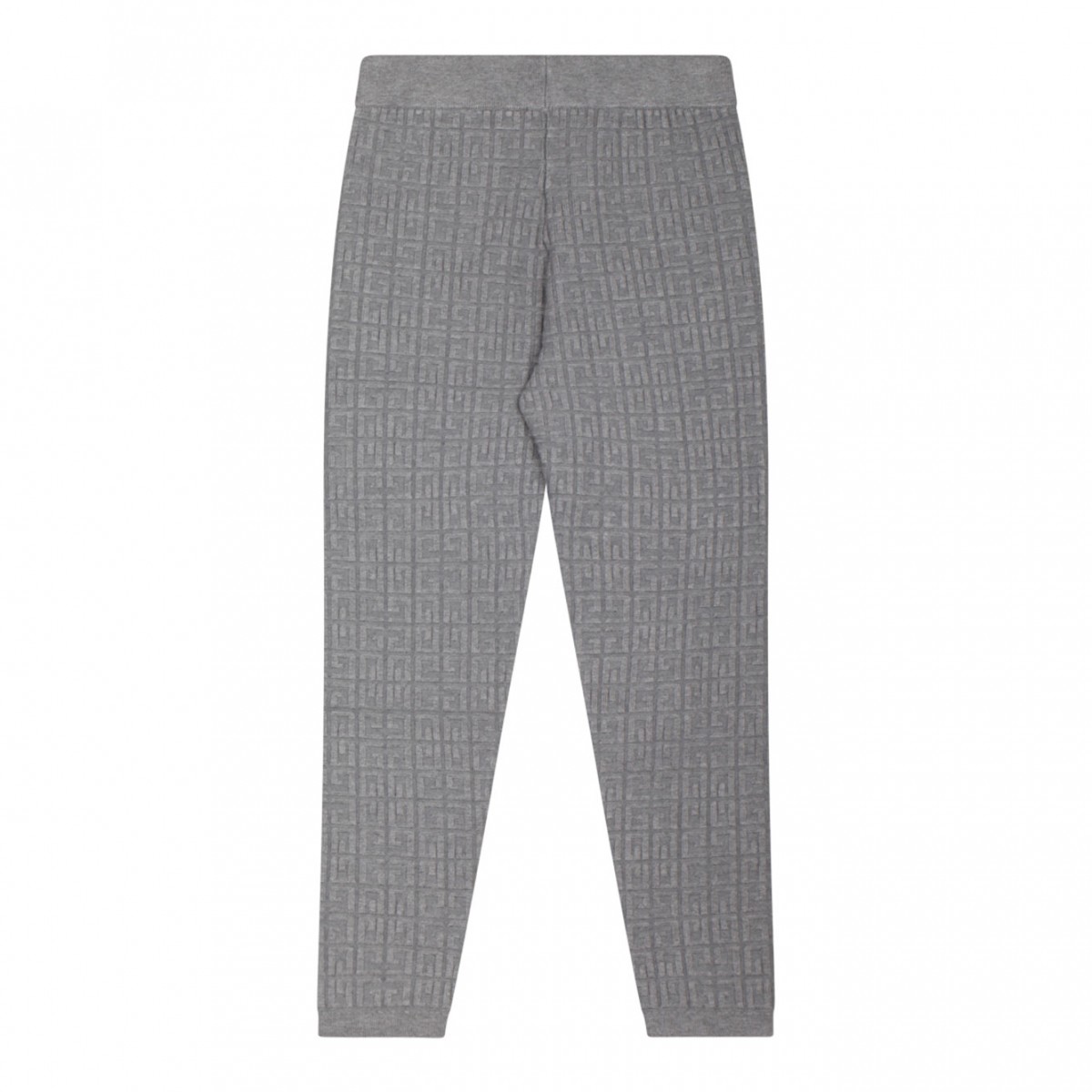 Grey Logo Jacquard Leggins