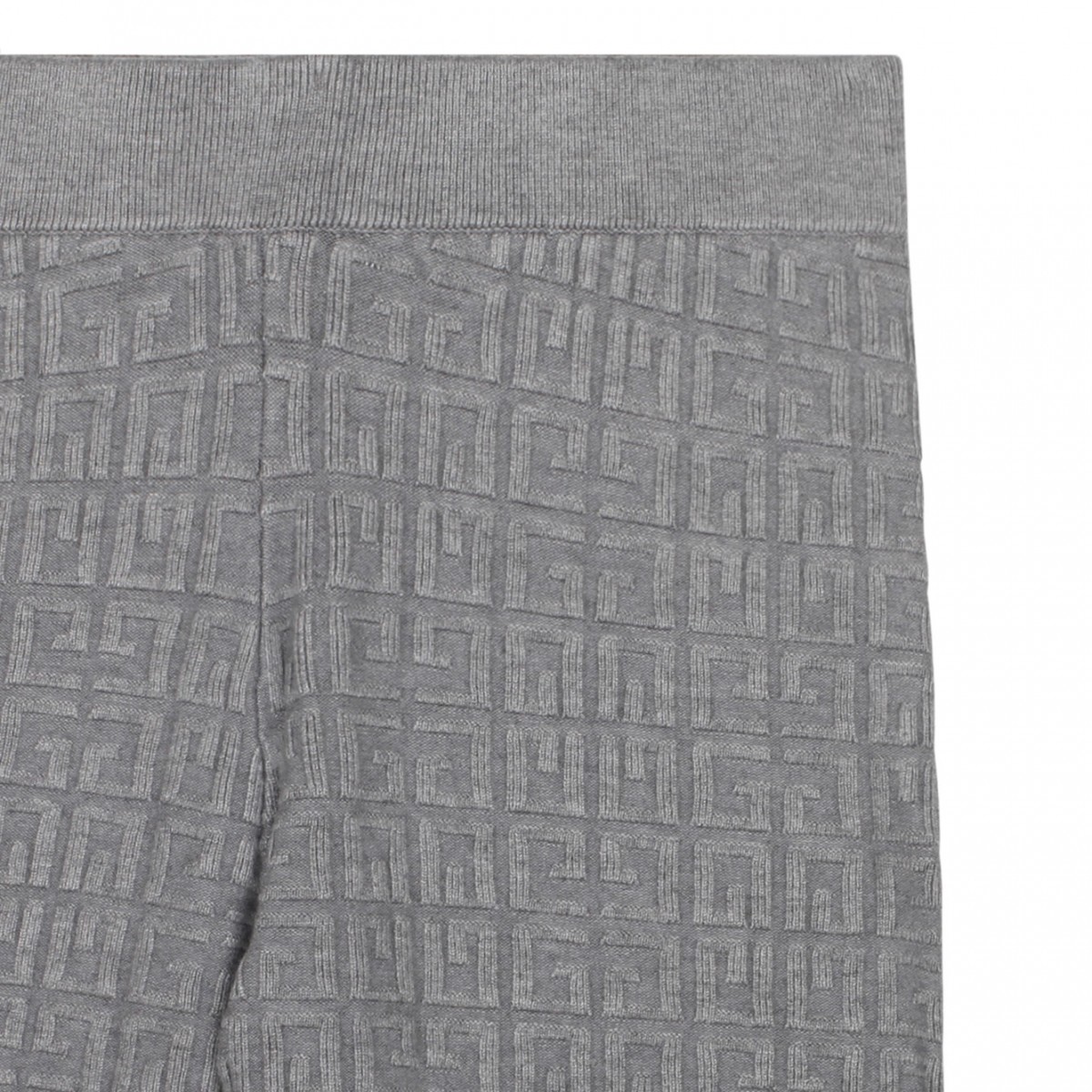 Grey Logo Jacquard Leggins