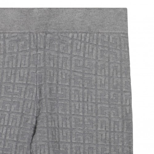 Grey Logo Jacquard Leggins