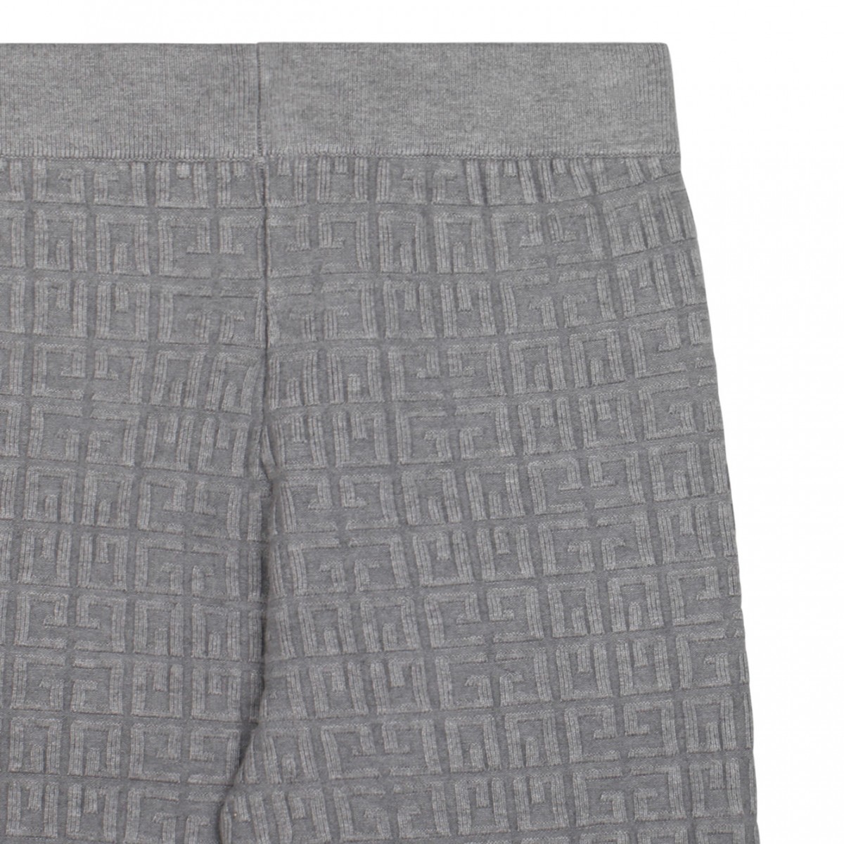 Grey Logo Jacquard Leggins