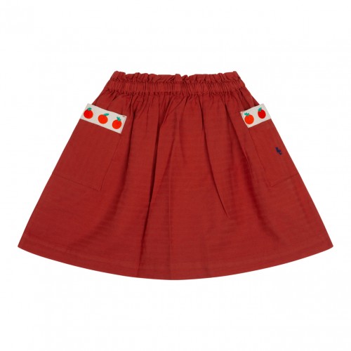 Embroidered Monogram Skirt