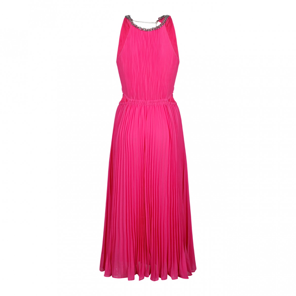 Michael Kors Fuchsia Pliss Midi Dress