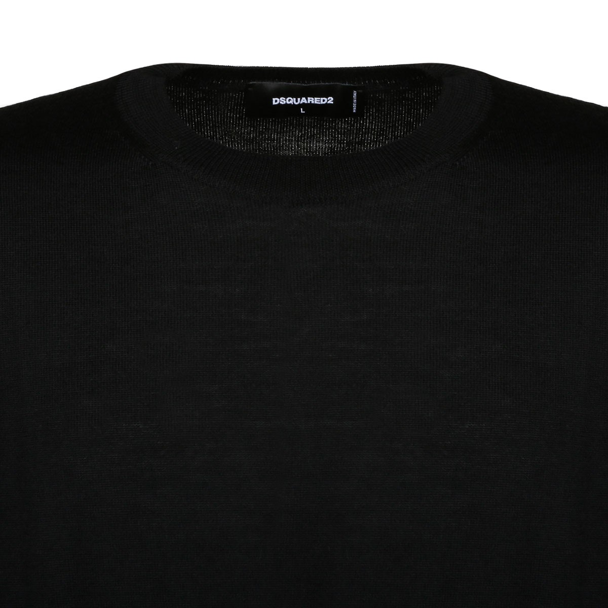 Black Logo Intarsia Sweater