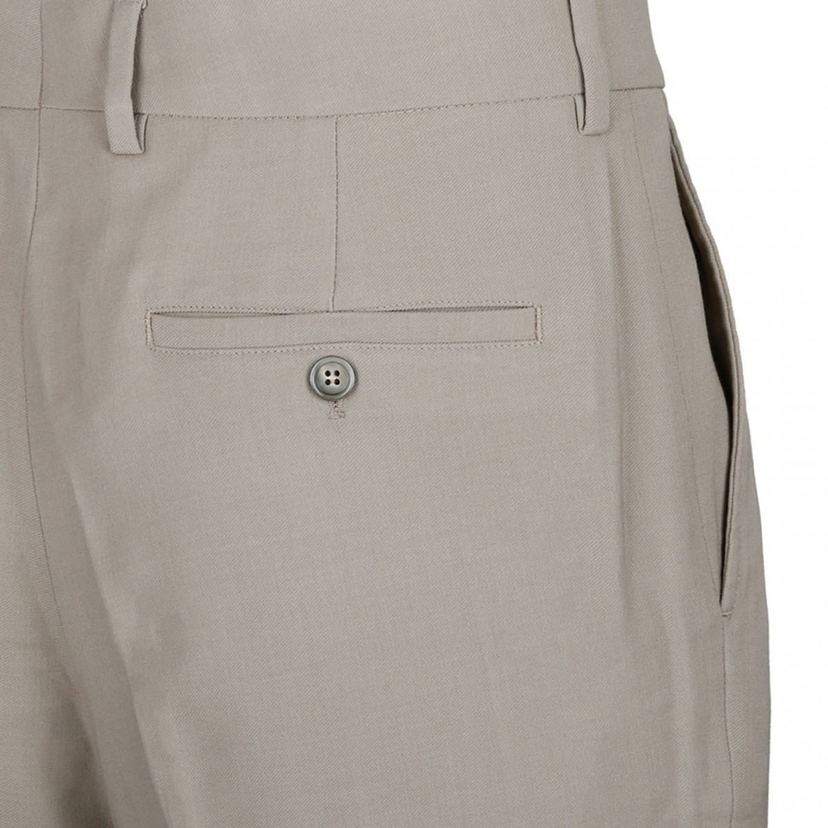 Light Taupe Carrot Fit Trousers