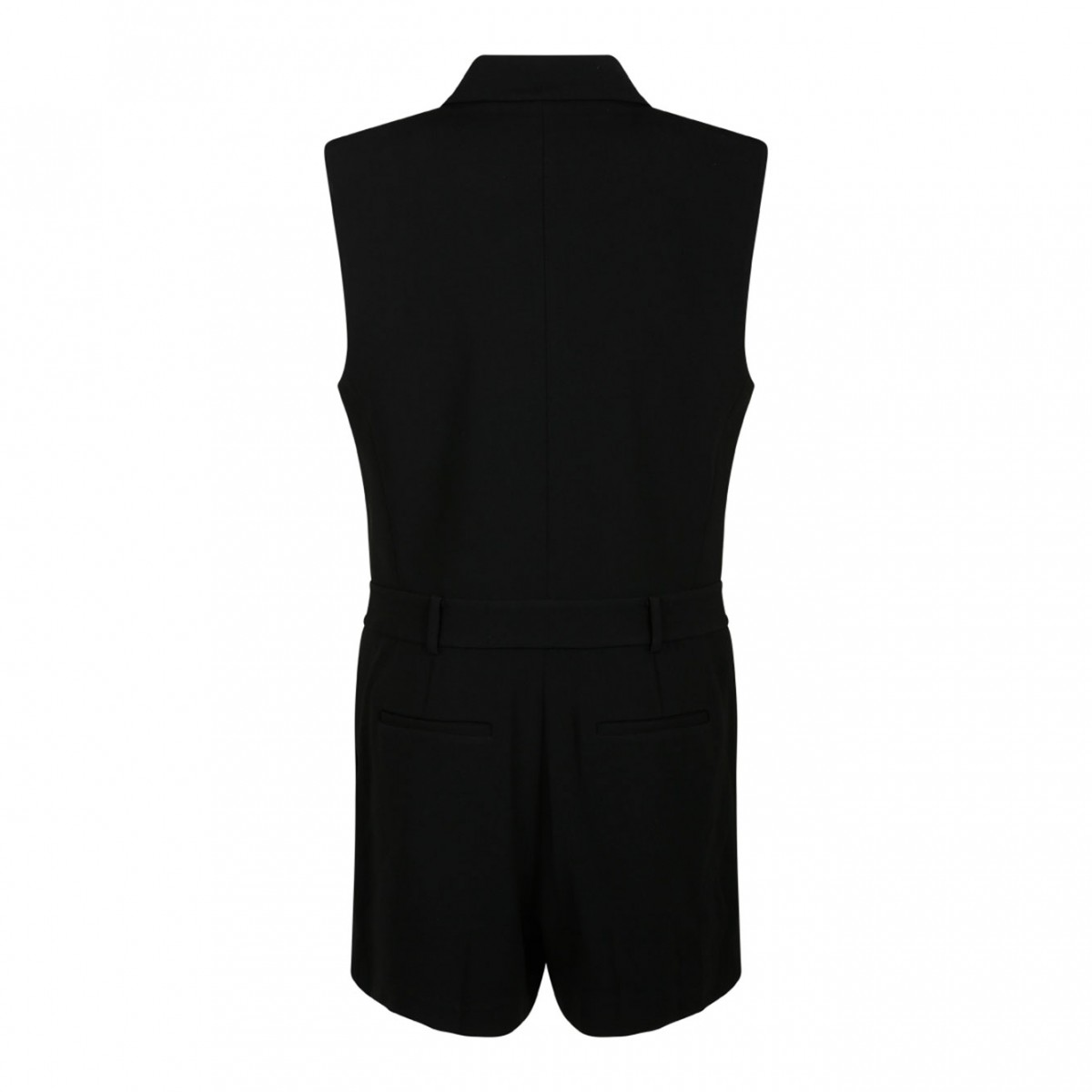 Michael Kors Double-Breasted Black Short Jumpsuit