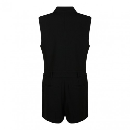 Michael Kors Double-Breasted Black Short Jumpsuit