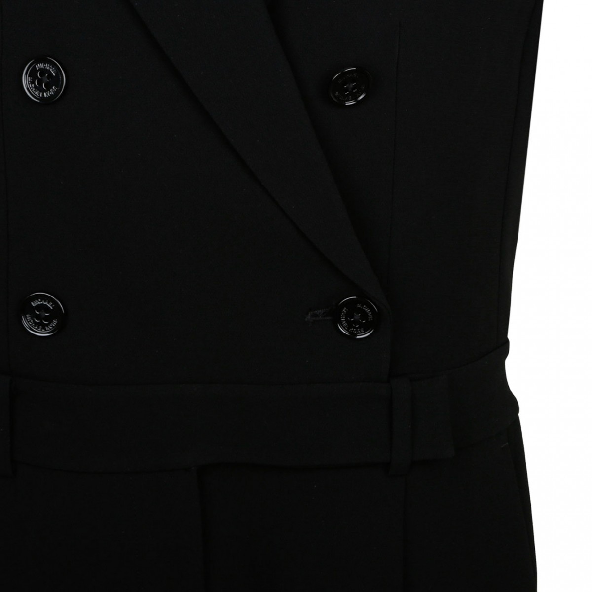 Michael Kors Double-Breasted Black Short Jumpsuit