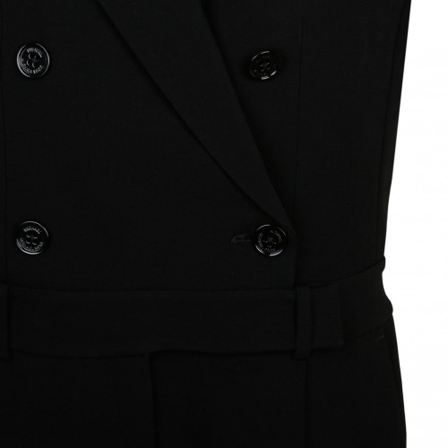 Michael Kors Double-Breasted Black Short Jumpsuit