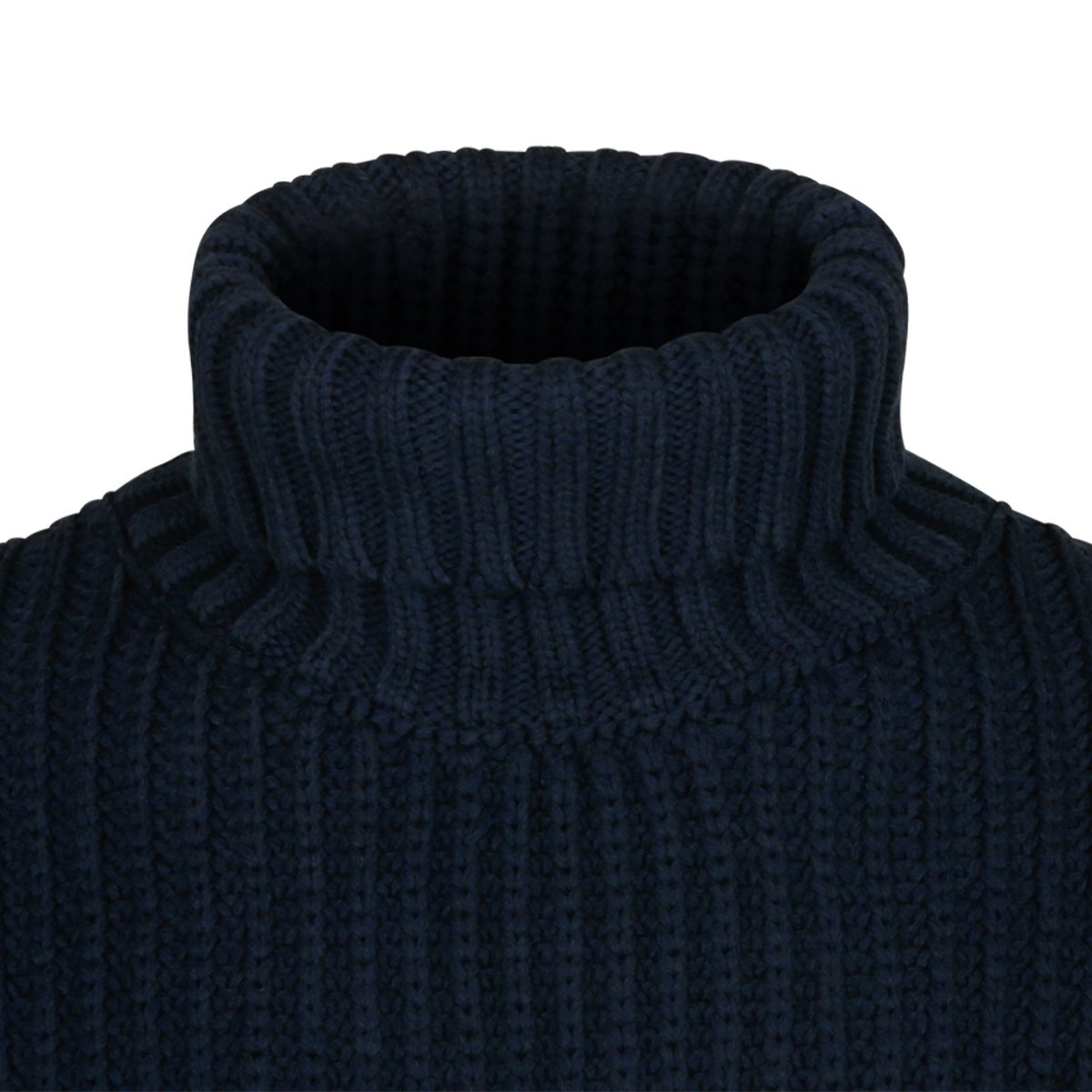 Navy Blue High Neck Sweater