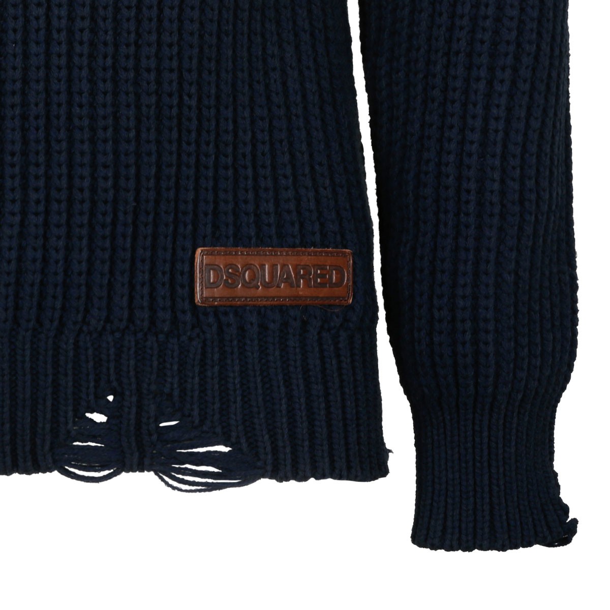Navy Blue High Neck Sweater