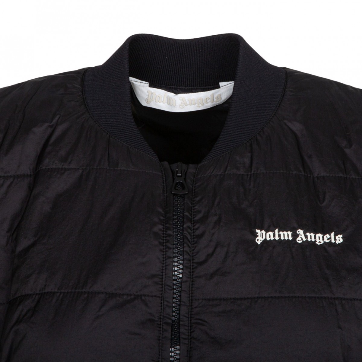 Palm Angels Black Cropped Gilet