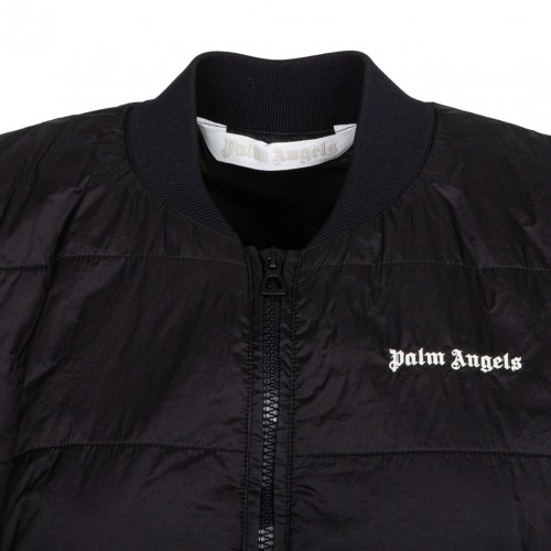 Palm Angels Black Cropped Gilet