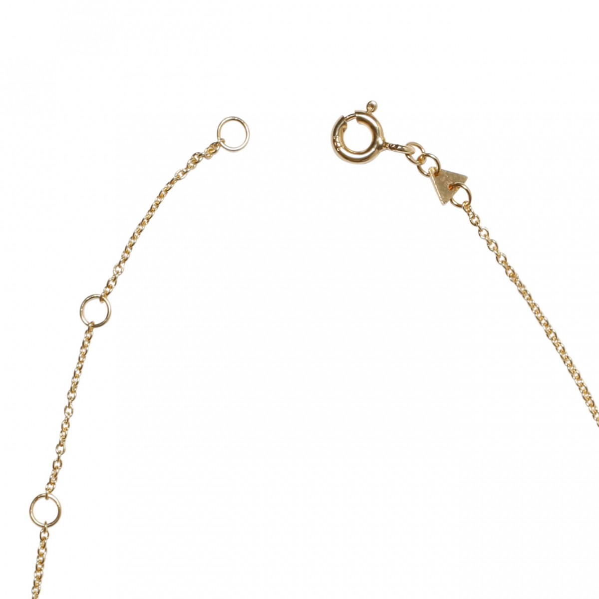 Aliita Yellow Gold Ballena Zafiro Azul Necklace