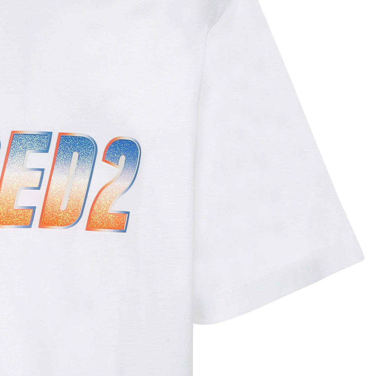 White Logo Print T-Shirt