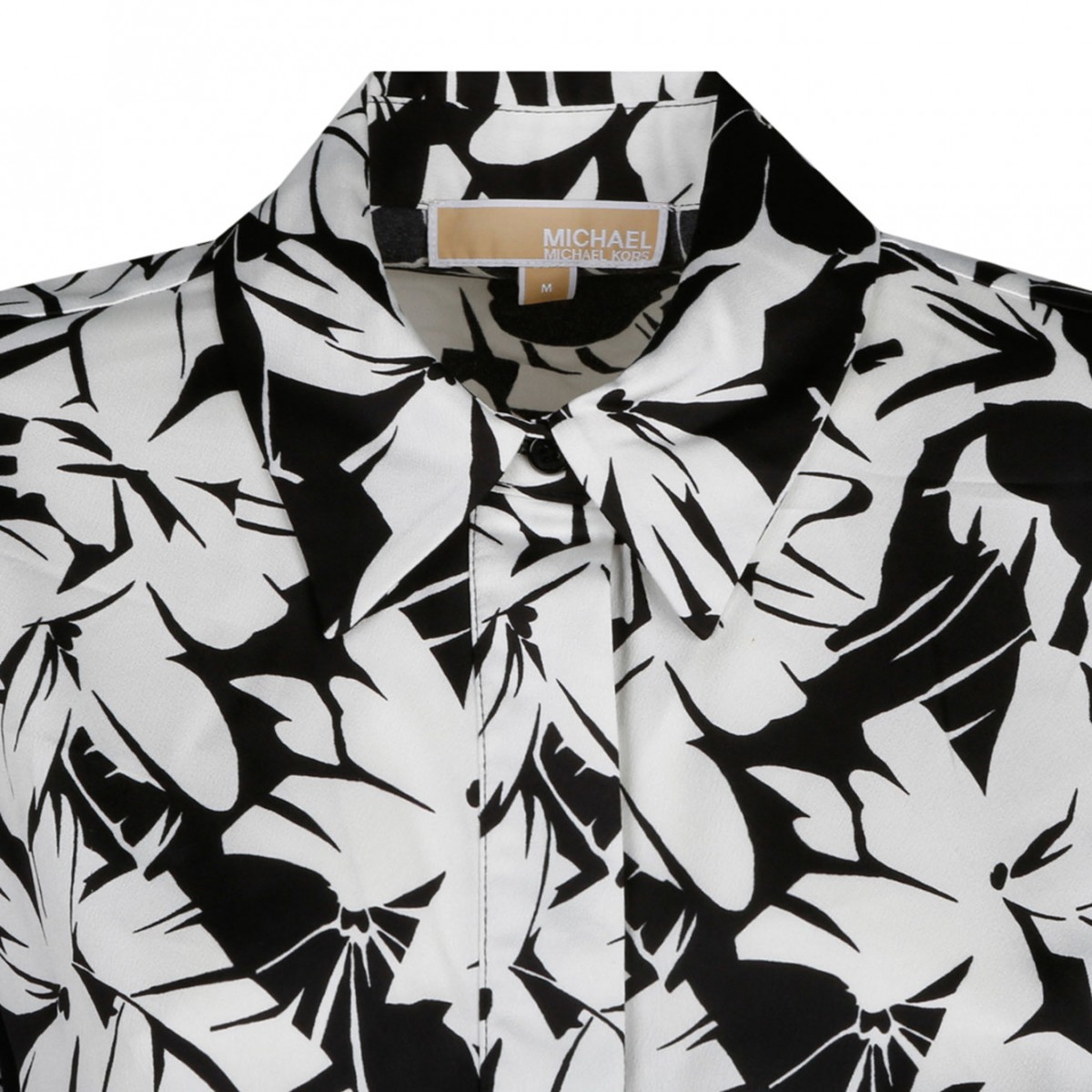 Michael Kors Palm Print Satin Romper