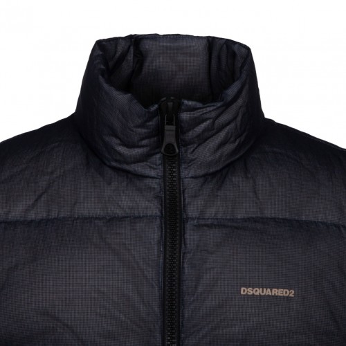 Dsquared2 Navy Blue Puffer Vest