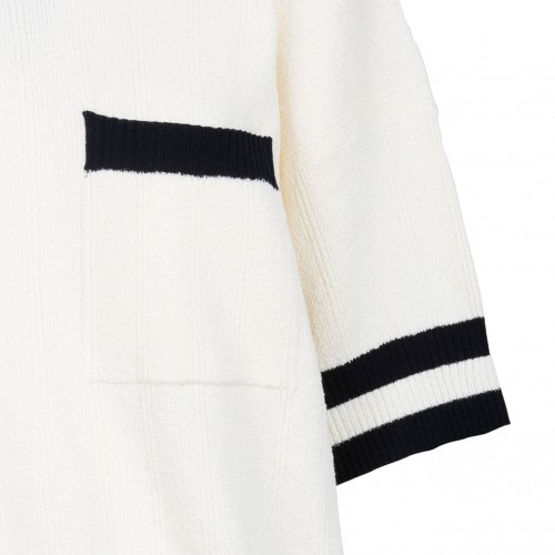 Short Sleeved Crew Neck Sweater