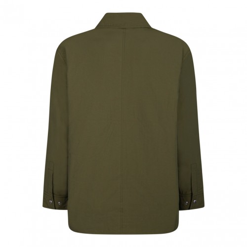 Maison Kitsun Military Green Padded Overshirt 2