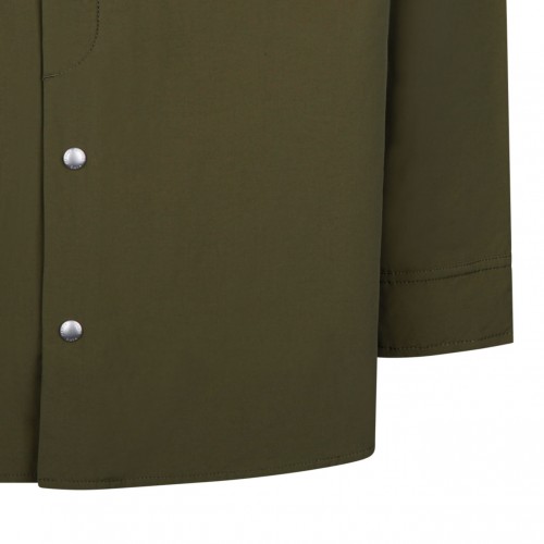 Maison Kitsun Military Green Padded Overshirt