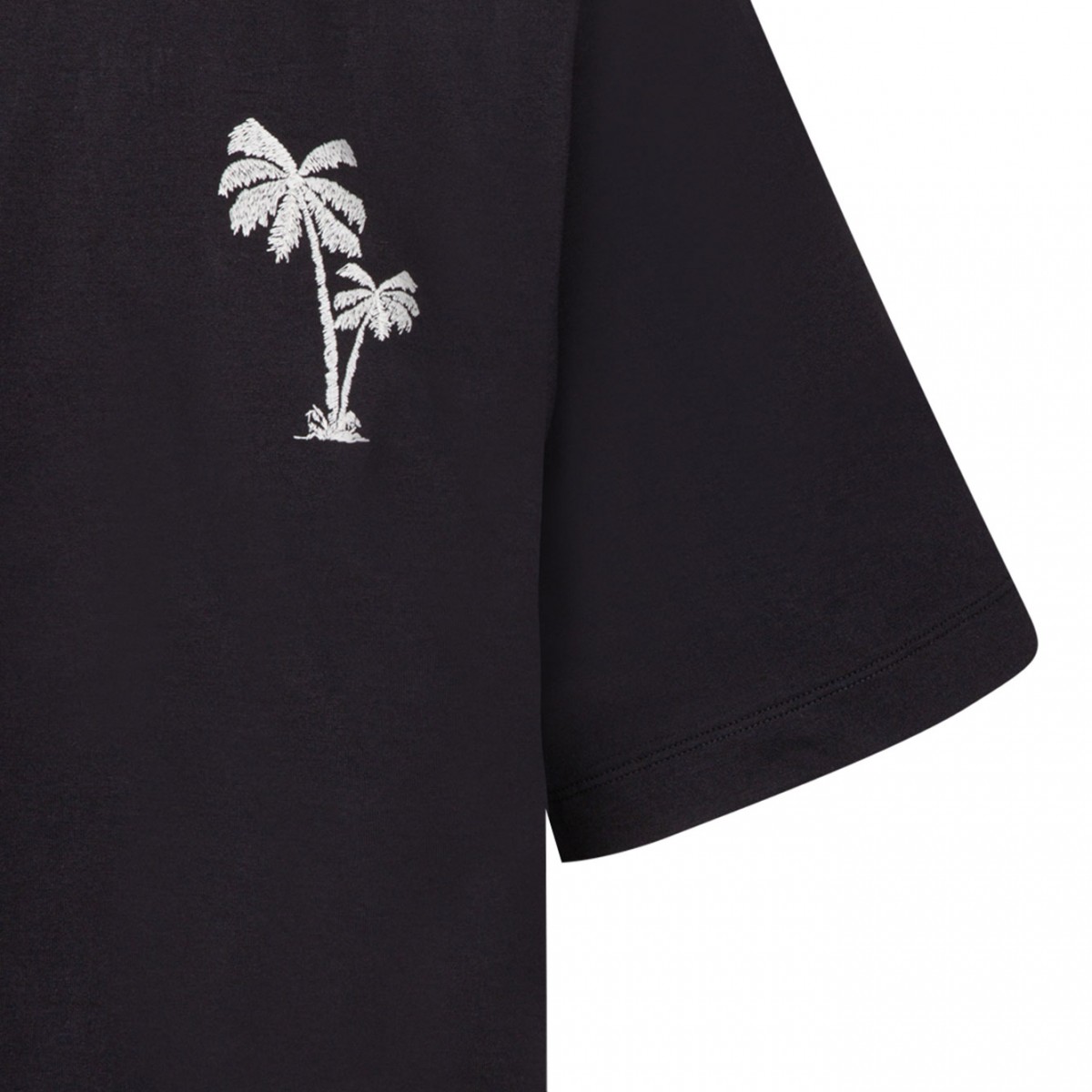 Palm Angels Black Cropped T-Shirt
