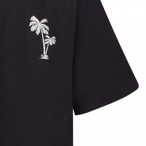 Palm Angels Black Cropped T-Shirt