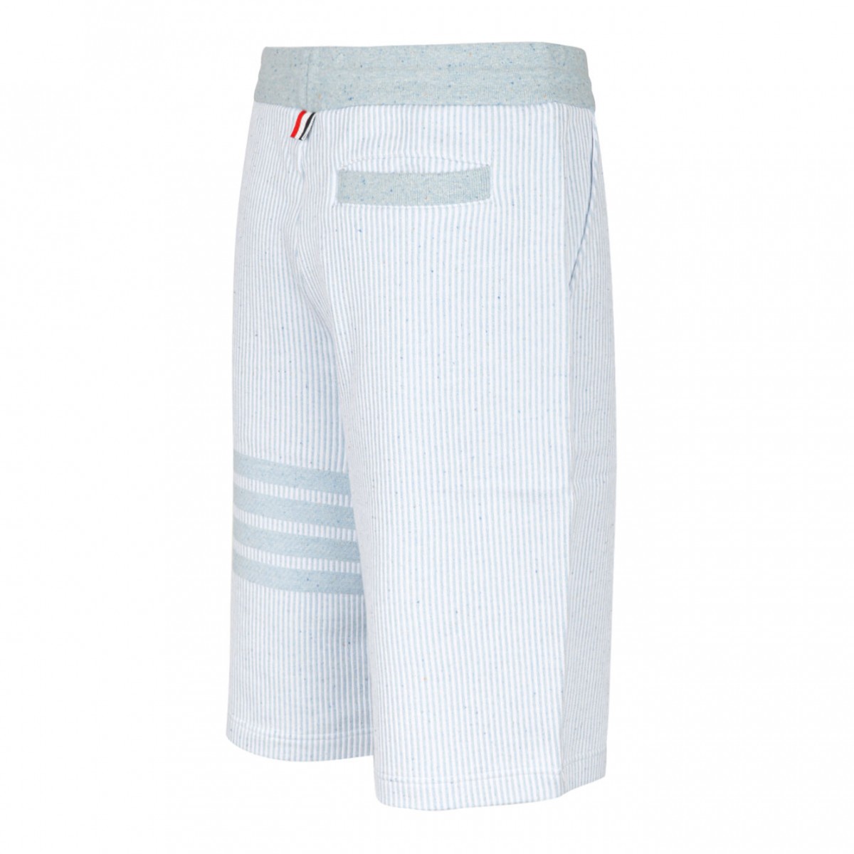 Light Blue 4-Bar Striped Shorts