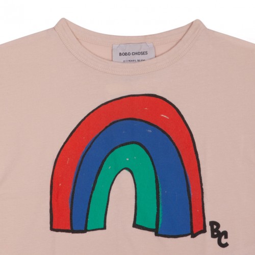 Pink Rainbow Print T-Shirt