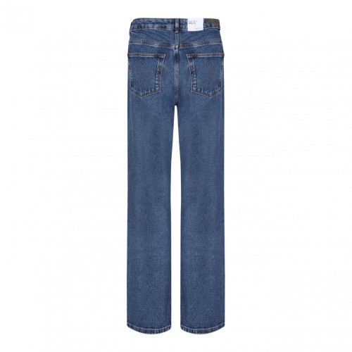 Wide Leg Medium Blue Jeans 2