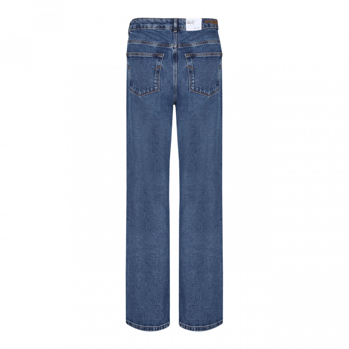 Wide Leg Medium Blue Jeans