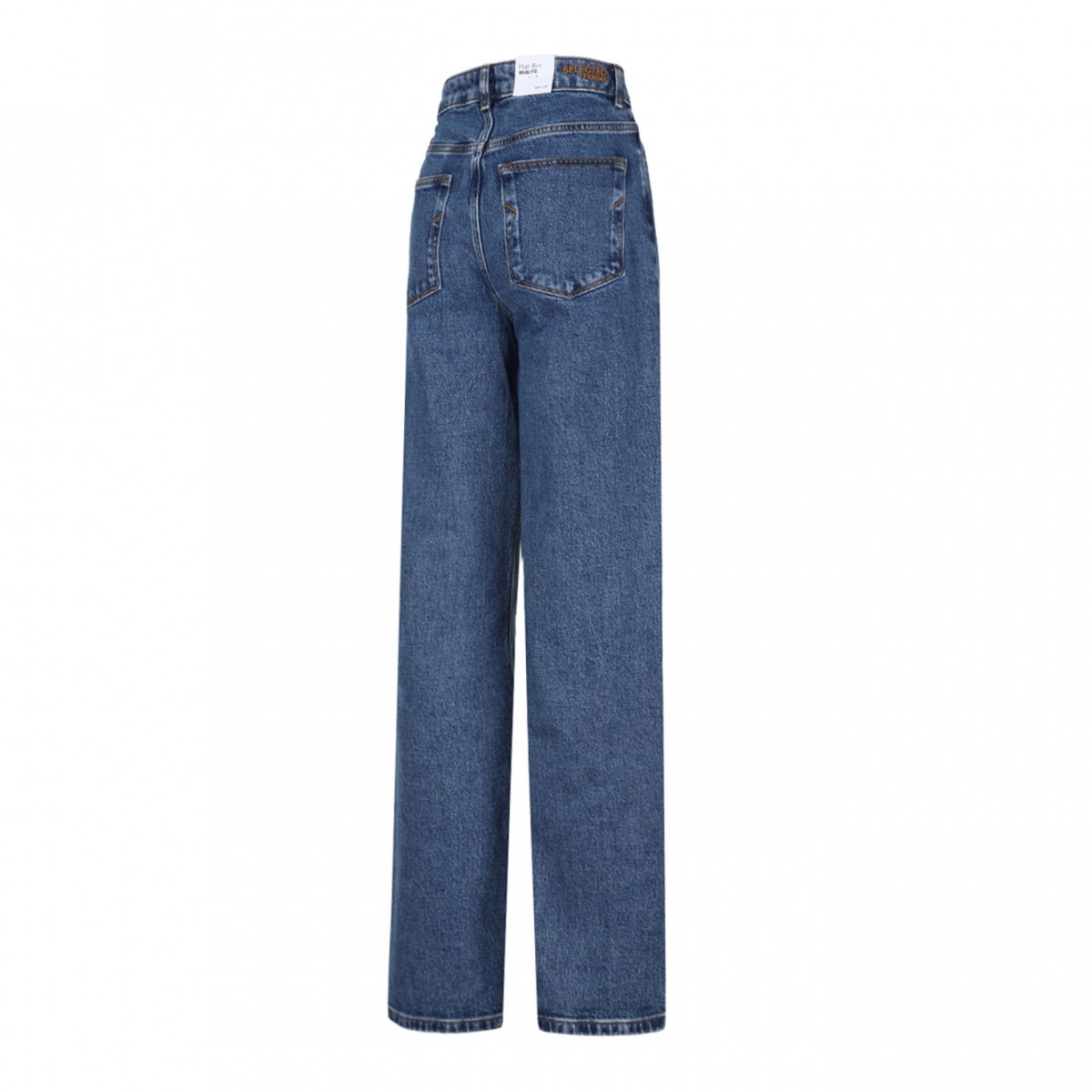 Wide Leg Medium Blue Jeans